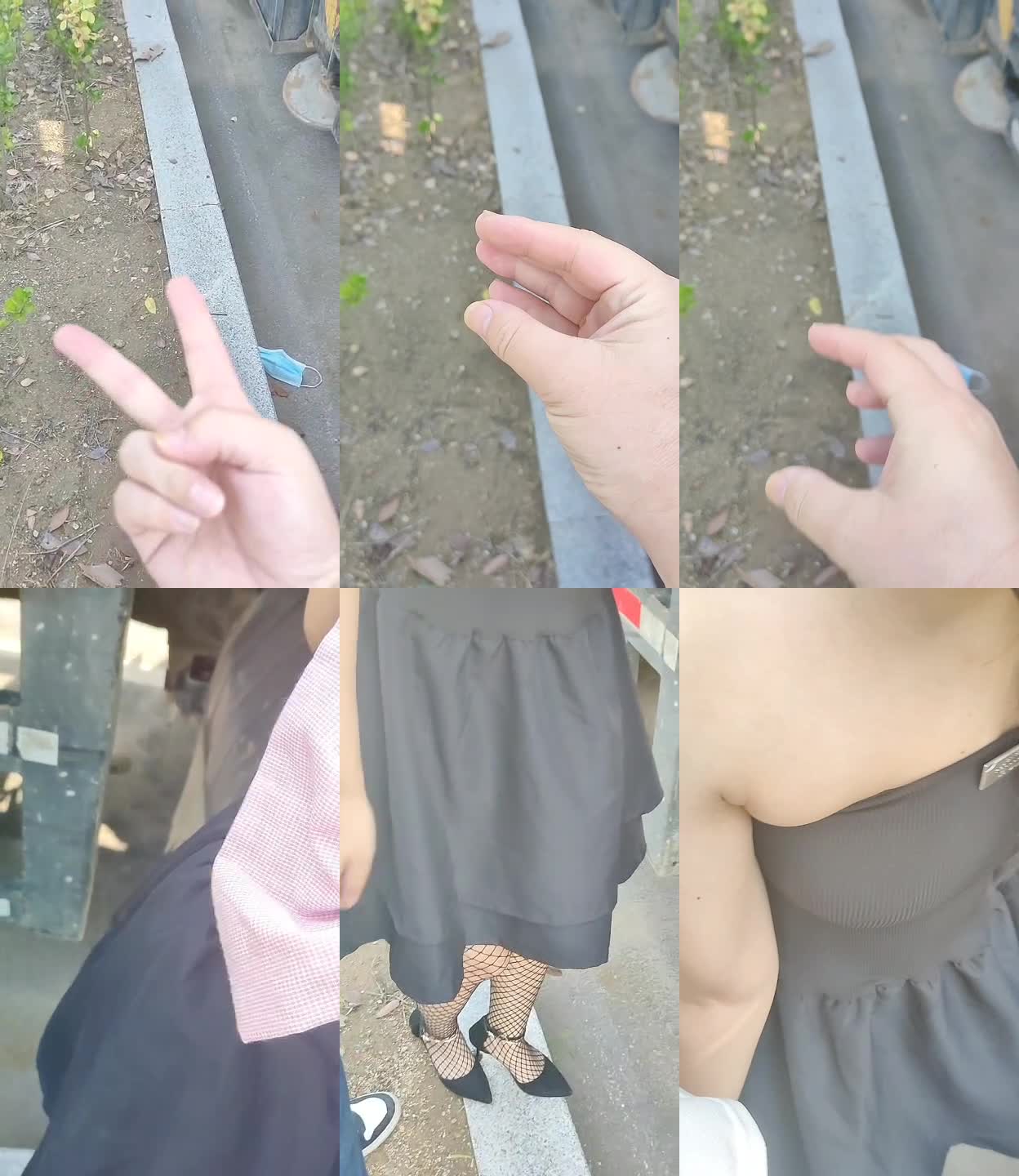 和侄女首次白天在有人的地方野战