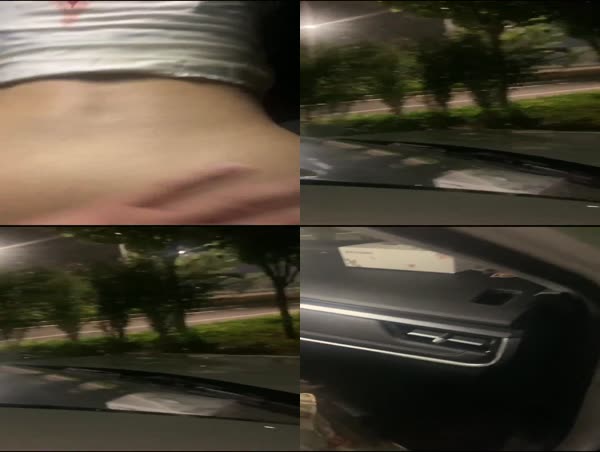 原创出差回来带妈妈上街在车来车往的马路边爆操妈妈